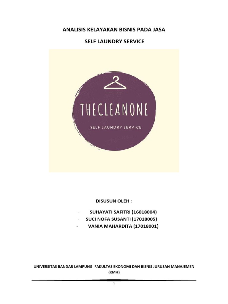 Analisis Kelayakan Bisnis Laundry | PDF | Karier & Perkembangan ...