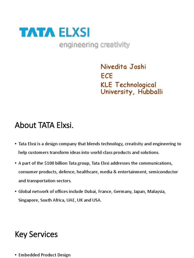 Tata Elxsi Interview Insights and Overview | PDF | Electronics ...