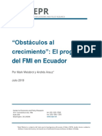 CERP Obstáculos Al Crecimiento - El Programa Del FMI en Ecuador