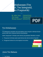 Tes Kebahasaan (Tes Diskret, Tes Integratif, Dan Tes Pragmatik)