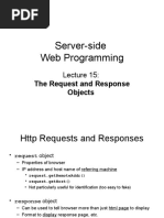 Server-Side Web Programming: The Request and Response Objects