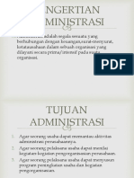 Pengertian Administrasi 