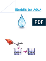 Propriedades da água e suas características