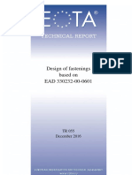 TR 055 Design of Fastenings Based On Ead 330232