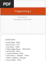 Programming 1 Python Arrays