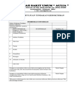 Formulir Persetujuan Dan Penolakan Tindakan Kedokteran