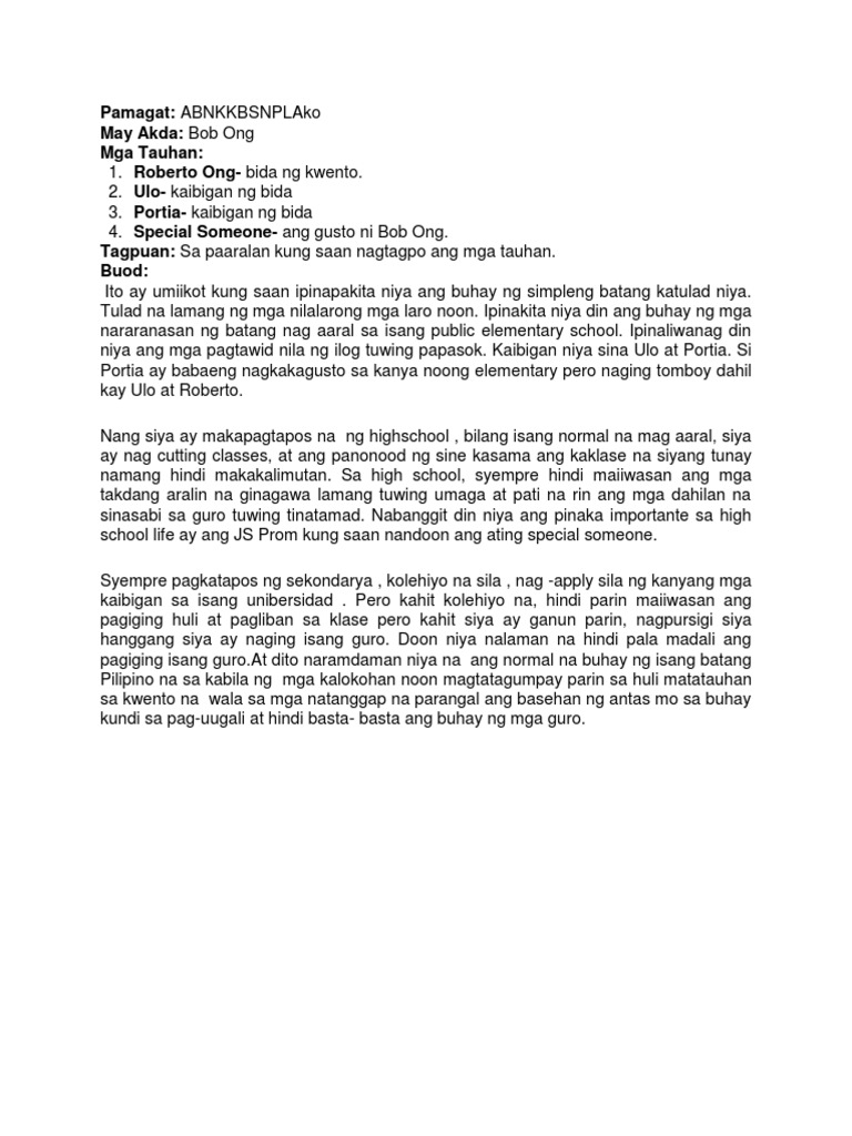BUODSUMMARY | PDF