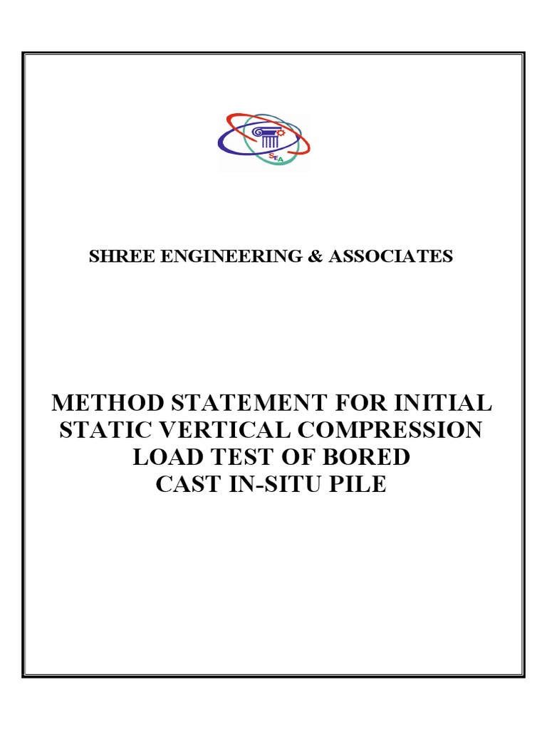 Static Load Test Method For Piles Pdf Deep Foundation Calibration