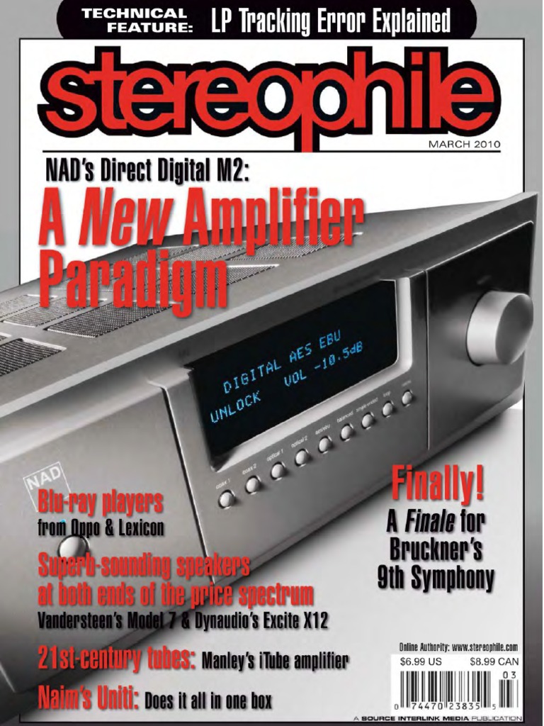 (2010) Stereophile Magazine (March 2010) PDF Audio Electronics Electrical Engineering