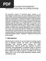 Fourier Analysis For Harmonic Signals in Electrical Power Systems (170) AD