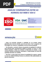 Análise Comparativa entre as Normas ISO 9000 e VDA 6 - Apresentação