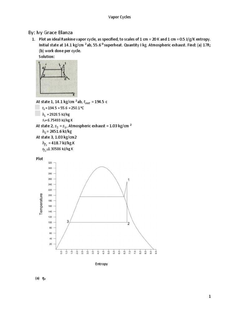 Chapter8 Vapor Cycles Problems Docx Boiler Steam Engine