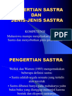 Pengertian Sastra Dan Jenis-Jenis Sastra