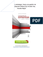 (G508.Book) PDF Download Lecciones en Estrategia: Hacia Una Gestión de Excelencia (Spanish Edition) by Arnoldo Hax, Nicolás Majluf PDF