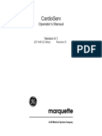 GE CardioServ - User Manual