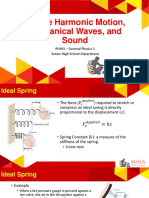 Powerpoint - PHY01 - CO6 - Simple Harmonic Motion Waves and Sound 1