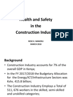 A Presentation On Health and Safety in Construction