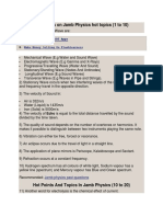 Key Points On Jamb Physics Hot Topics