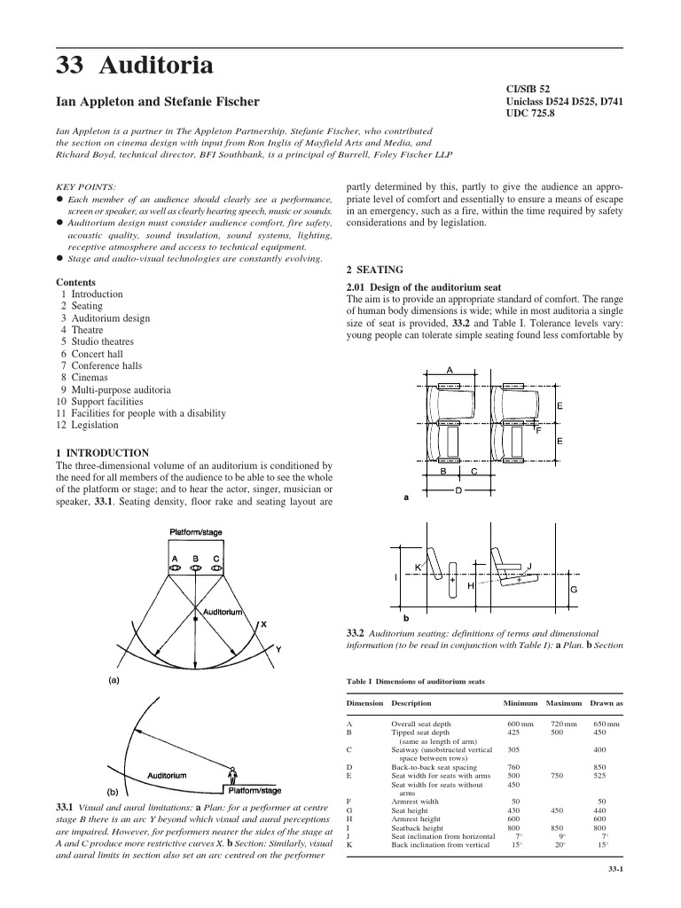 Auditorium Design and Dimensions Guide | PDF | Stairs | Theatre