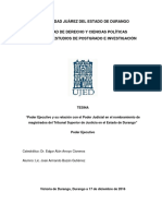 Tesina Poder Ejecutivo (REFORMA SELECCIÓN DE MAGISTRADOS PARA EL ESTADO DE DURANGO)