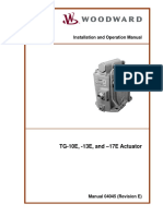 Woodward Tg13e Tg17e Actuators Overhauling Calibration PDF