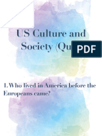 US Culture and Society (Quiz) PDF