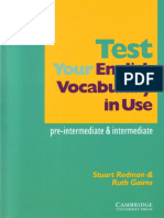 Test Your English Vocabulary in Use - Pre-Intermedia & Intermedia PDF