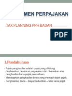 Tax Plan PPH Badan