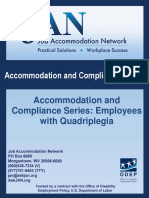 Accommodation and Compliance Series Employees With Quadriplegia