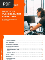 Microsoft Vulnerabilities Report 2019