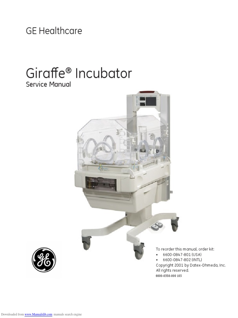 Giraffe Incubator Service Manual Pdf Thermostat Electrical Engineering