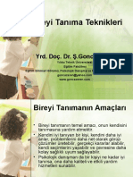 Bireyi Tanıma Teknikleri