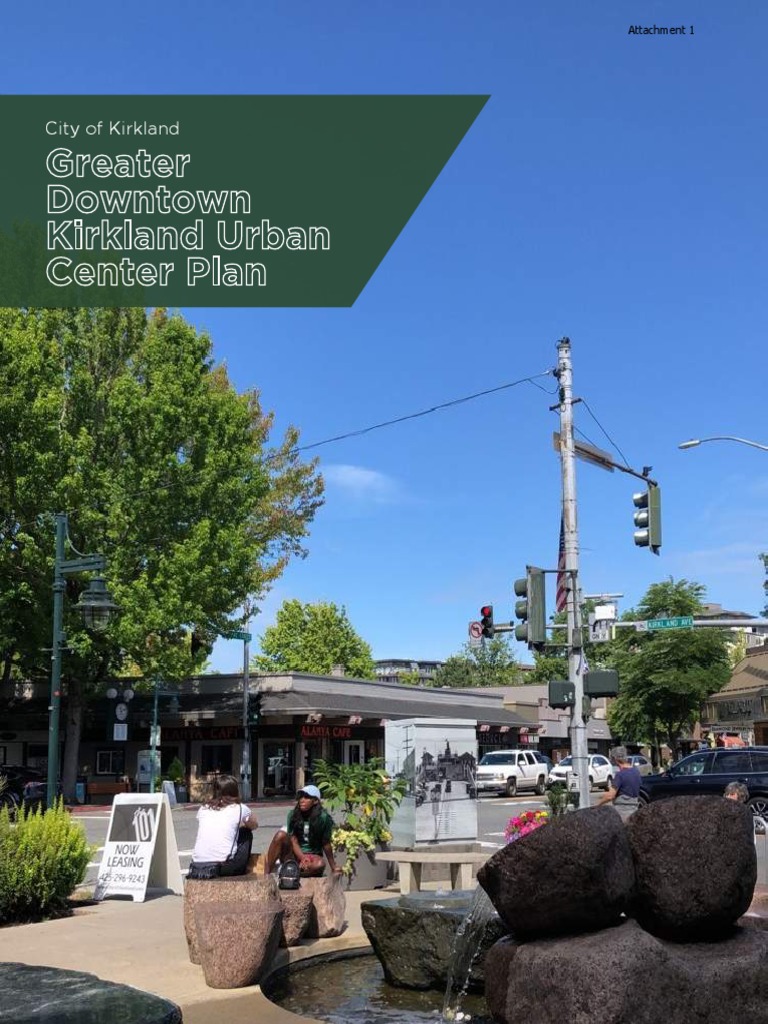 Greater Downtown Kirkland Urban Center Plan Zoning Urban Planning