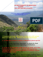 A Study On Species Diversity of Medicinal Plants in Ponmudi and Kallar Locality