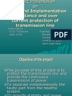 Design and Implementation of Distance and Over Current Protection of Transmission Line