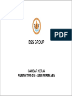 PDF - DWG Rumah Tipe g10 - Semi Permanen