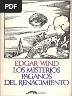 Wind, Edgar. - Los Misterios Paganos Del Renacimiento (1972) PDF ...