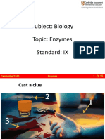 Enzymes Biology Standard IX