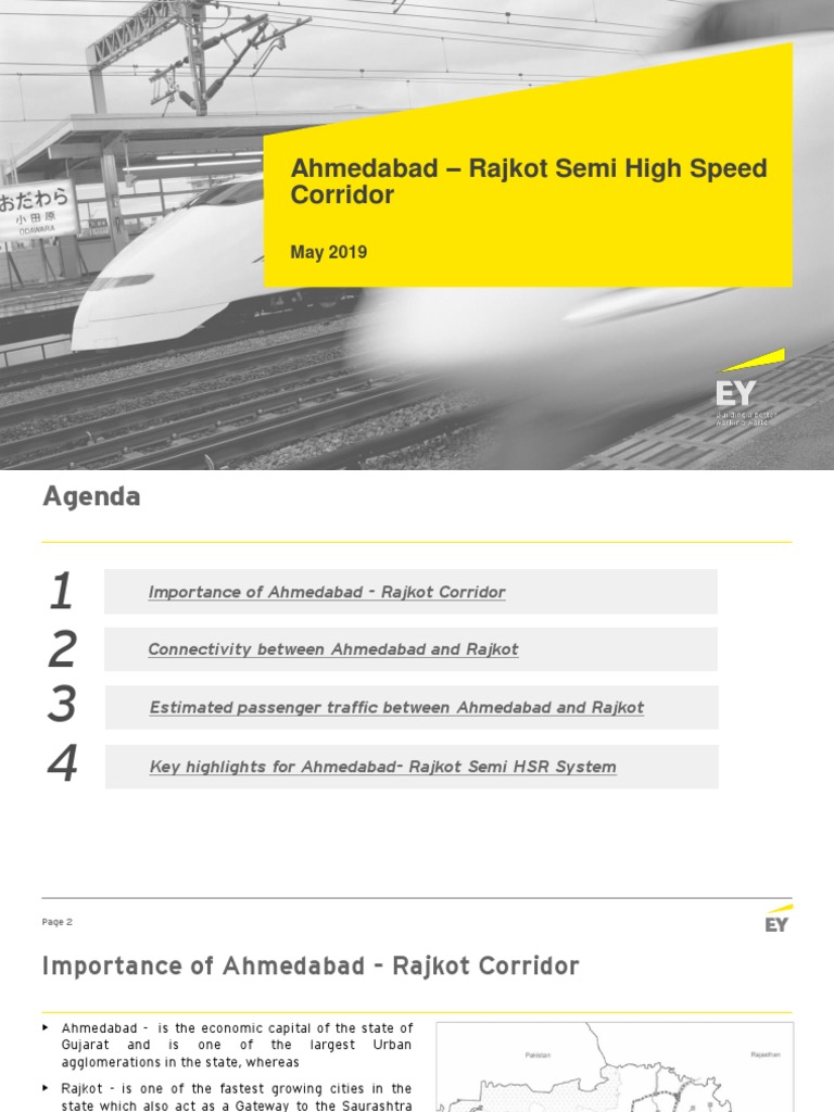 Ahmedabad-Rajkot Semi HSR Overview | PDF | High Speed Rail | Train