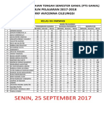 A Nilai PTS Ganjil Senin 25-09-2017