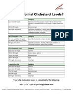Cholesterol Handout - ENGL