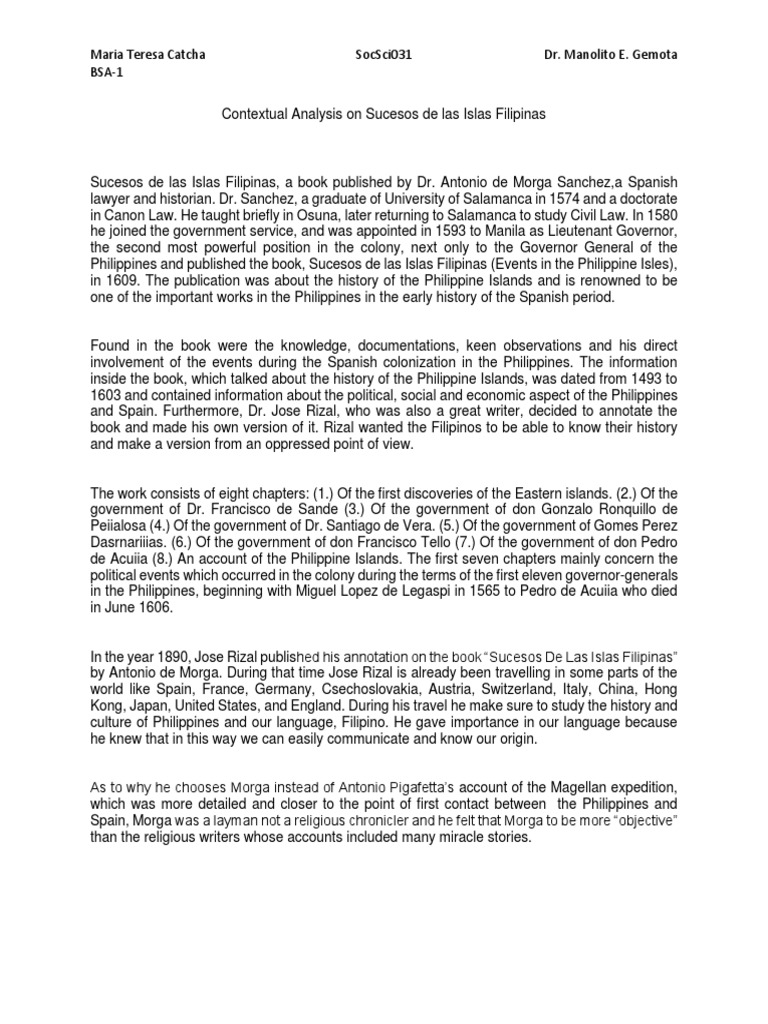 WHAT IS SUCESOS DE LAS ISLAS visual data 8