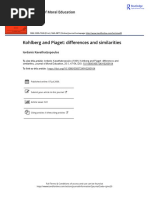 Kohlberg and Piaget Differences and Similarities