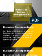 Business-Correspondence Principles
