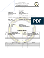 Formulir Pendaftaran Ketua Urotera 2019