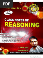 SSC CGL Reasoning Handwritten Notes | PDF