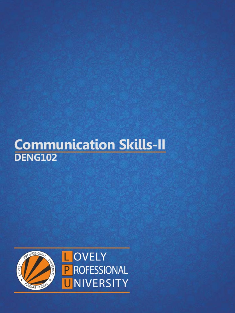 Deng102 Communication Skills II | PDF | Body Language | Gesture