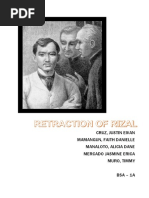 Retraction of Rizal