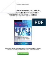 Power Trading Winning Guerrilla Micro and Core Tactics Wiley Trading by Oliver L Velez