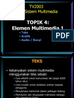 Elemen Multimedia 1 - Teks Dan Grafik